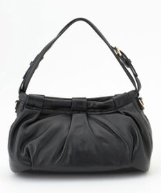 LA BAGAGERIE シープレザー　ギャザーミニバッグ