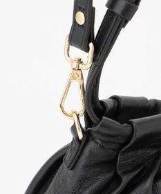 LA BAGAGERIE シープレザー　ギャザーミニバッグ