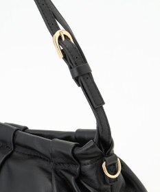 LA BAGAGERIE シープレザー　ギャザーミニバッグ