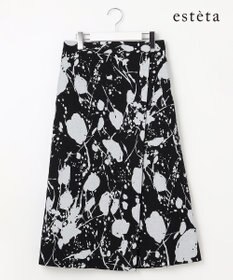 23区 【エステータ】ピグメントプリント スカート