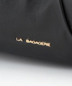 LA BAGAGERIE シープレザー　ギャザーミニバッグ