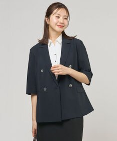 J.PRESS LADIES S BREEZ COOL トロ ハーフスリーブ ダブル ジャケット