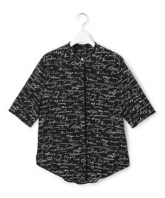 ICB 【30th ANNIVERSARY】5cityプリント バンドカラーブラウス