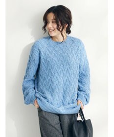 CRAFT STANDARD BOUTIQUE 洗えるモールケーブルニットチュニック