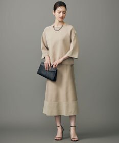 自由区 S モールブロッキングニット スカート