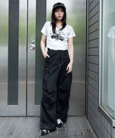 WEGO キーネックサイドレースアップちびT