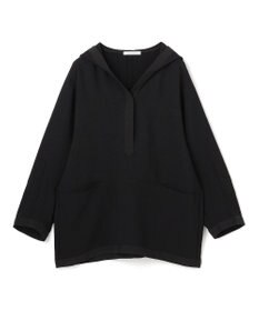 BEIGE， 【洗える】POMONA / Vネックフード付プルオーバー