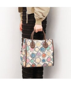 UNBILLION カシュカシュ cachecache / ジャガードキルティングスクエアトートバッグM