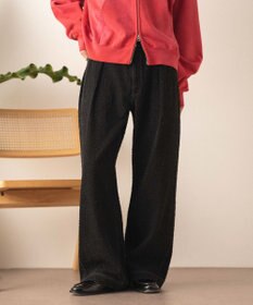 WEGO ネップデニムバギーパンツ