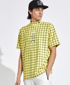 PW CIRCULUS 【UVカット / 吸水速乾 / 伸縮性抜群】【MEN】ＰＷロゴ＆チェックモックT