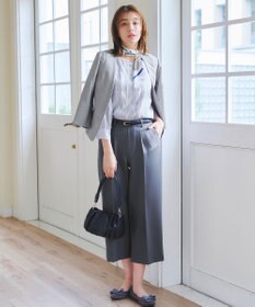 Tiaclasse 【洗える】シアーピンタックブラウス