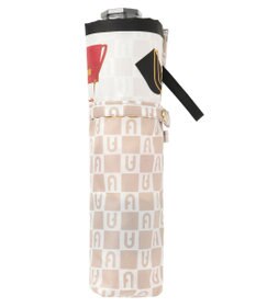 MOONBAT FURLA 折りたたみ傘 チャーム＆ロゴプリント UV 耐風 日本製