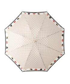MOONBAT FURLA 折りたたみ傘 チャーム＆ロゴプリント UV 耐風 日本製