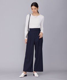 ICB 【洗える】 コットンアセテートシアー ニット