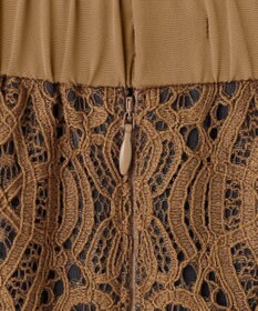 自由区 S 【SHIHOさん着用】バイカラーレース スカート