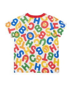 MIKI HOUSE HOT BISCUITS 【70-120cm】 ビーンズ総柄半袖Tシャツ