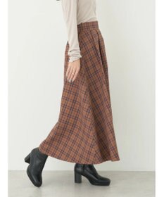 earth music&ecology チェックフレアスカート