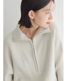 AMERICAN HOLIC バイパチハーフＺＩＰ片畦ニットプルオーバー　
