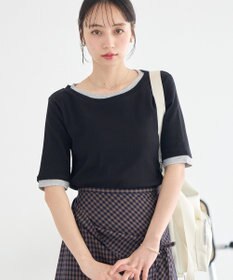 earth music&ecology レイヤードライクバイカラープルオーバー