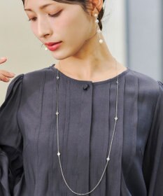 Tiaclasse 【洗える】シアーピンタックブラウス