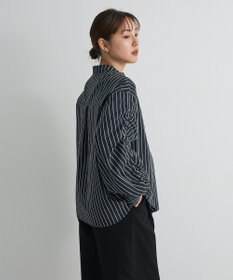 CRAFT STANDARD BOUTIQUE 袖シャーリングバンドカラーシャツ