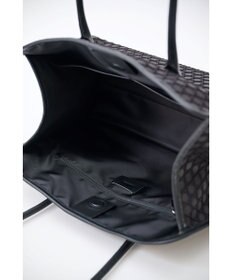 MIYABIYA 【撥水加工】篭目柄エンボスボンディングラウンドトート