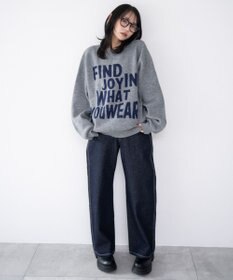 WEGO グラフィックニットプルオーバー