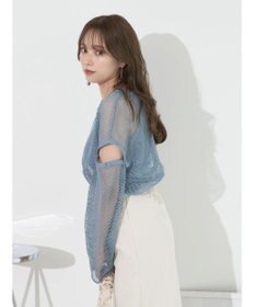 earth music&ecology ＳＥＴ２点メッシュプルオーバー＋タンクトップ