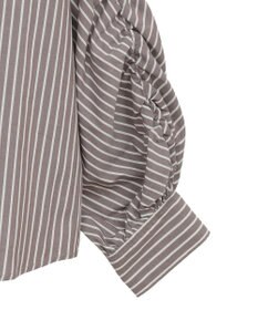 CRAFT STANDARD BOUTIQUE 袖シャーリングバンドカラーシャツ