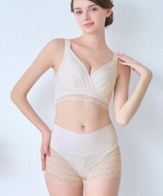 BRADELIS New York 【BRADELIS Me / ノンワイヤーブラジャー】オールインワンブラ ナイトブラ 補正 下着 24時間ラクに着用 綿混 しっかりフィット ブラデリス ME122105