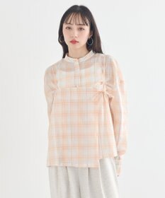 earth music&ecology 【予約】【綿100％】SET2点エプロンライクビスチェ＋シャツ