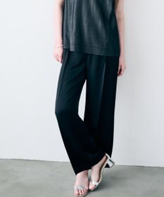 uncrave ライトダブルサテン ワイドパンツ