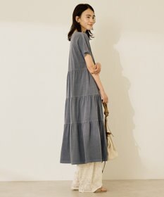 AMERICAN HOLIC 【選べる丈】加工ティアードワンピース