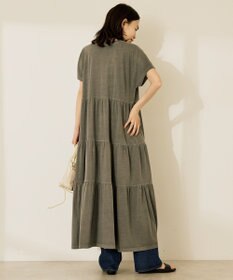 AMERICAN HOLIC 【選べる丈】加工ティアードワンピース