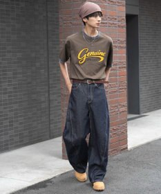 WEGO 【機能T/ユニセックス着用ITEM/MLサイズ展開】接触冷感グラフィックヘンリーBIG　T（SS）