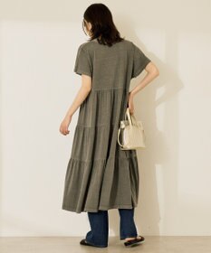 AMERICAN HOLIC 【選べる丈】加工ティアードワンピース