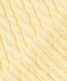 組曲 S 【加藤ローサさん着用】コットンカシミヤMIX ケーブル ニット