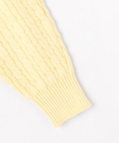 組曲 S 【加藤ローサさん着用】コットンカシミヤMIX ケーブル ニット