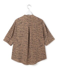 ICB 【30th ANNIVERSARY】5cityプリント バンドカラーブラウス