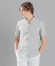 JOSEPH HOMME リネンストレッチブロード ウィングカラー半袖シャツ
