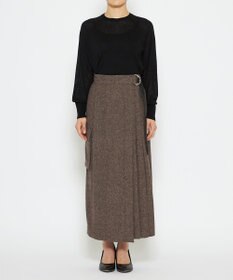 uncrave ネップツイード スカート（uncrave WHITE）