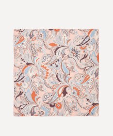 LIBERTY. ペイズリー ファンファーレ ジャカード シルクスカーフ 90