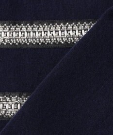 23区 【WEB&一部店舗限定/滝沢眞規子さん着用】ビジューボーダー ニット