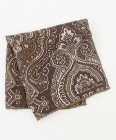 JOSEPH ABBOUD 【イタリア製・Holliday&Brown】ビッグペイズリープリント ポケットチーフ