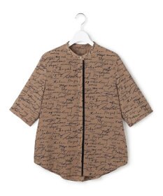 ICB 【30th ANNIVERSARY】5cityプリント バンドカラーブラウス