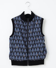 23区GOLF 【WOMEN】ストレッチモール リバーシブル ベスト 1着で2着分のお得感 温度調節に◎