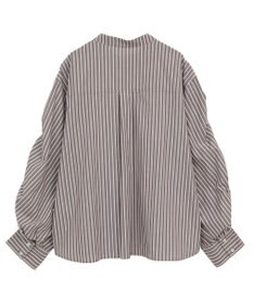 CRAFT STANDARD BOUTIQUE 袖シャーリングバンドカラーシャツ