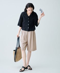 ANY アイレットレースシャツ