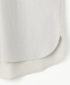 ANY SIS S 【洗える】シルケットストライプドルマン カットソー