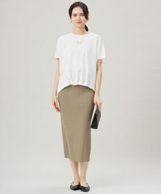 自由区 【接触冷感・UVカット・吸水速乾・抗菌防臭・洗える】ハイカウントフォルム Tシャツ